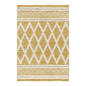 Beauty Home Килим памучен Morocotton 9236 150x220 Жълт