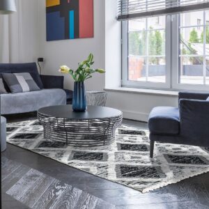 Beauty Home Килим памучен Morocotton 9240 150x220 Сив
