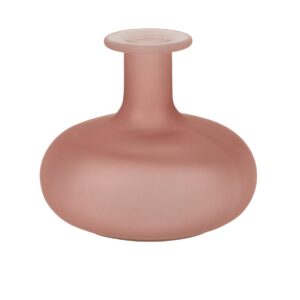 Beauty Home Стъклена ваза Emy Розов 12 x 11 CM – 470ml