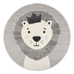Beauty Home Ротонда Loop Art 9556 133x133 Grey White Сиво Бяло