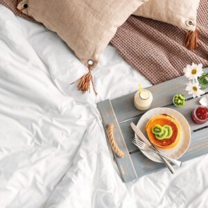 Beauty Home Калъф за завивка за хотел King size 5-Star 300tc Satin 100% Cotton 270x250 Бял