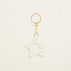 Beauty Home Ключодържател Звезда с Перли 5 x 5 cm