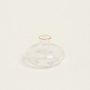 Beauty Home ВАЗА СЪС ЗЛАТЕН РЪБ 6.2 x 8.9 cm