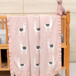 Lama/Toy (Розово) 80x100 Бебешко одеяло с играчка