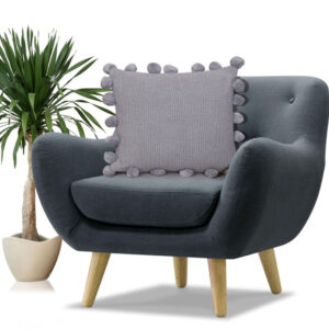 Moss Stich 50x50 Възглавница с полифил (Светлосив)