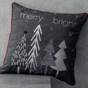 1018.05.18F 45x45 Възглавница с полифил (MERRY BRIGHT TREE)