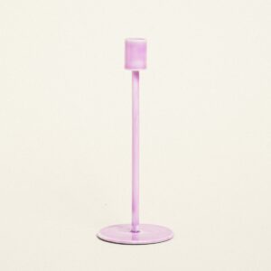 Beauty Home Метален Свещник Лилав 23 cm