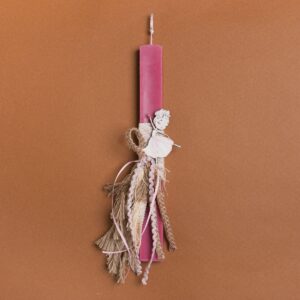 Beauty Home Свещ Пепел от рози 33cm Балерина Ресни В подаръчна опаковка
