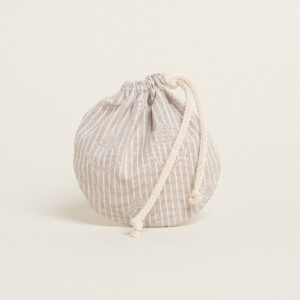 Beauty Home Торбичка Овална с връзка 13 x 14 cm Котва Райе Бежово