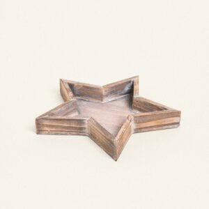 Beauty Home дървена звезда 14 x 15 x 3 CM