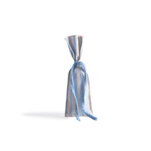 Beauty Home Торбичка Продълговата Екрю – Светлосиньо 6 x 19 cm