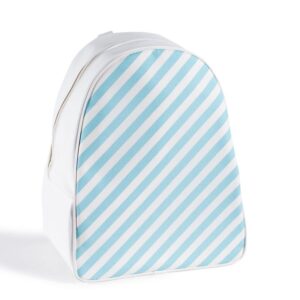 Beauty Home BACK PACK диагонална ивица светлосиньо 43x35x23cm
