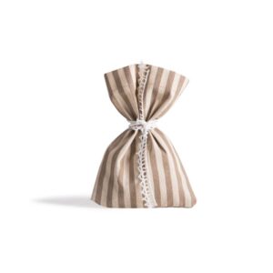 Beauty Home Торбичка на райета, бежова 12 x 17 cm
