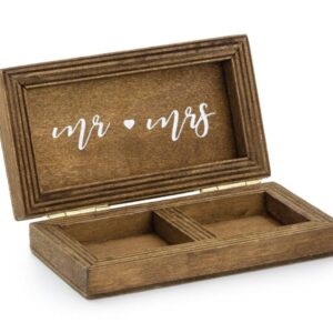 Beauty Home дървена кутия MR & MRS 10 x 5,5 cm