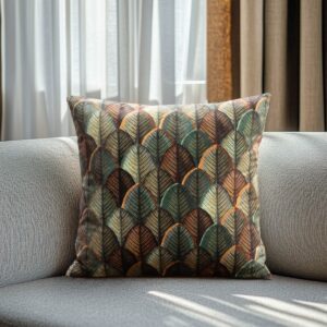Beauty Home Калъфка за възглавница Кадифе Люспеста структура на листата