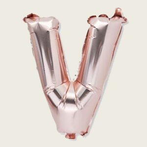Beauty Home Балон Буква “V” 36cm Розово злато