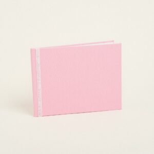 Beauty Home Книга за пожелания Едноцветна PREMIUM Розова Хоризонтална 20,5 x 27,5 cm