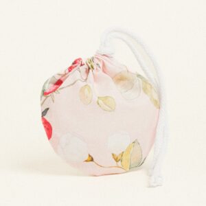 Beauty Home Торбичка Овална С връзка 13 x 14 cm Поплин Ягоди и цветя
