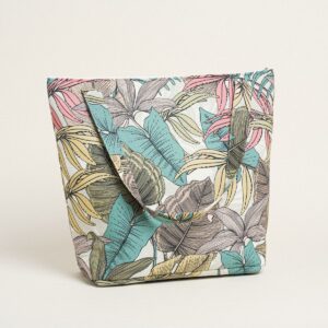 Beauty Home ЧАНТА С ЦИП 53 X 43 cm ТРОПИЧЕСКИ ПАСТЕЛ