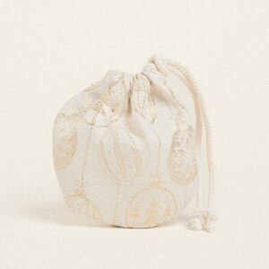 Beauty Home Торбичка Овална с връзка 13 x 14 cm Жакард Коледни топки