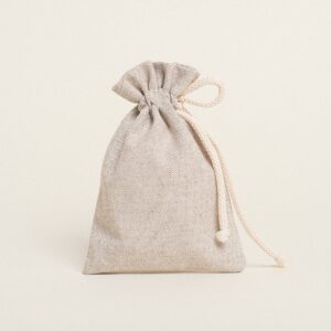 Beauty Home ТОРБИЧКА С ВРЪЗКА 12 x 17 cm БЕЖОВ ЗЛАТИСТ LUREX