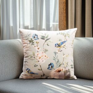 Beauty Home Калъфка за възглавница Кадифе PEONY AND BIRD