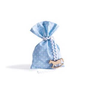 Beauty Home Торбичка светлосиня на точки 12 x 17 cm