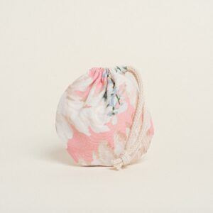 Beauty Home Торбичка Овална с връзка 13 x 14 cm Сьомга Пампас