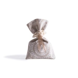 Beauty Home Торбичка бели щипки 12 x 17 cm