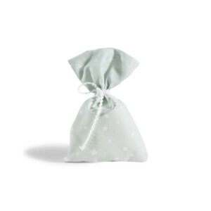 Beauty Home Торбичка със звезди мента 12 x 17 cm