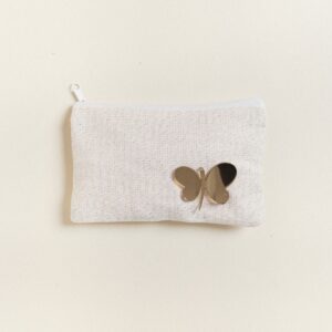 Beauty Home портмоне 9 x 16 cm екрю златист LUREX