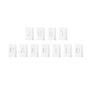 Beauty Home Хартиени фенери Just Married, 11.5x19x7cm 11 бр.