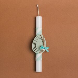 Beauty Home Великденска свещ 25cm Дървено яйце Вераман В подаръчна опаковка