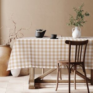 Beauty Home Професионална покривка Checks Art Е8031 100x100 Бежов