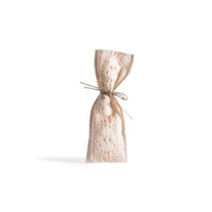 Beauty Home ТОРБИЧКА С ДАНТЕЛА 6 x 19 cm ЕКРЮ-ЕКРЮ