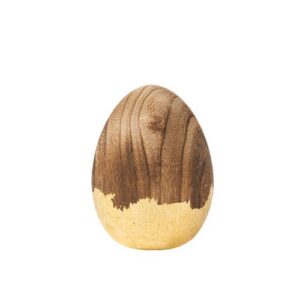 Beauty Home Декоративно Дървено Яйце 6,9 x 5,1 CM
