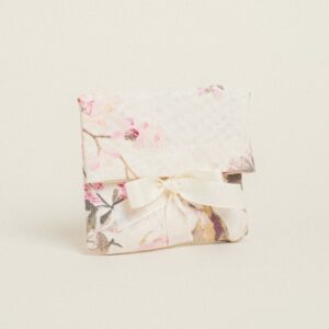 Beauty Home Торбичка с панделка 12 x 17 cm Класически Флорален Екрю