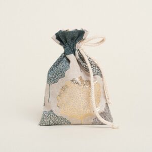 Beauty Home Торбичка с връзка 12 x 17 cm Златни листа