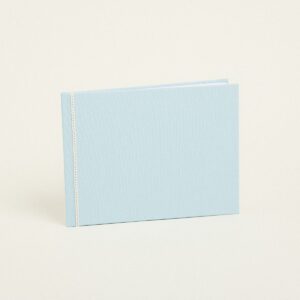 Beauty Home Книга за пожелания Едноцветна PREMIUM Светлосиня Хоризонтална 20,5 x 27,5 cm