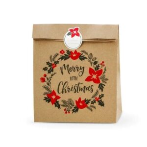 Beauty Home Торбички Merry Little Christmas, 3 бр. 25x11x27cm