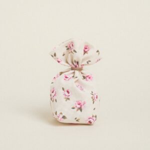 Beauty Home ТОРБИЧКА С ОСНОВА 8 x 12 cm МИНИ ФЛОРАЛ ЕКРЮ