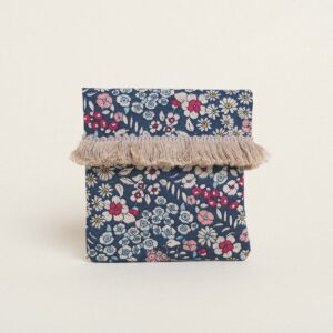 Beauty Home ТОРБИЧКА 12 x 17 cm СИНЯ ФЛОРАЛНА