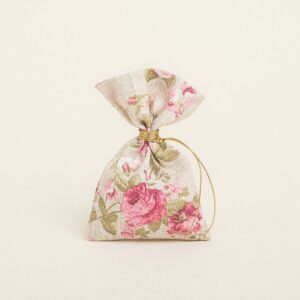 Beauty Home ТОРБИЧКА 12 x 17 cm ФЛОРАЛЕН VINTAGE БЕЖОВ ФОН