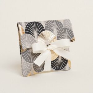 Beauty Home ТОРБИЧКА С ЛЕНТА 12 x 17 cm ЗЛАТНА ART DECO