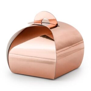 Beauty Home КУТИЯ РОЗОВО ЗЛАТО 6Х6Х5.5 CM 10 БР