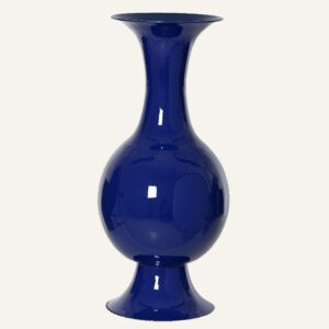 Beauty Home Метална Ваза Синя 77 x 39 cm