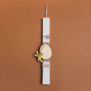 Beauty Home ЛАМПАДА 33cm ФЛОРАЛНО ЯЙЦЕ ЖЪЛТО В ПОДАРЪЧНА ОПАКОВКА