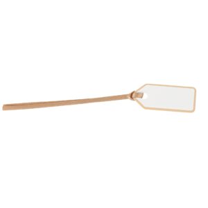 Beauty Home 10 Хартиени етикети с панделка – Крем 5 x 2 cm