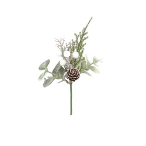 Beauty Home Заснежено клонче с шампанско брокат 13 cm
