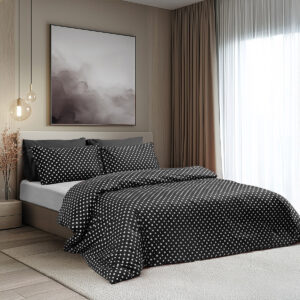Beauty Home Комплект кувертюра единична Art 10101 Fancy 160x230 Черен